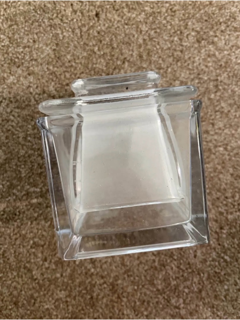 Vintage Frosted Glass Butter Keeper